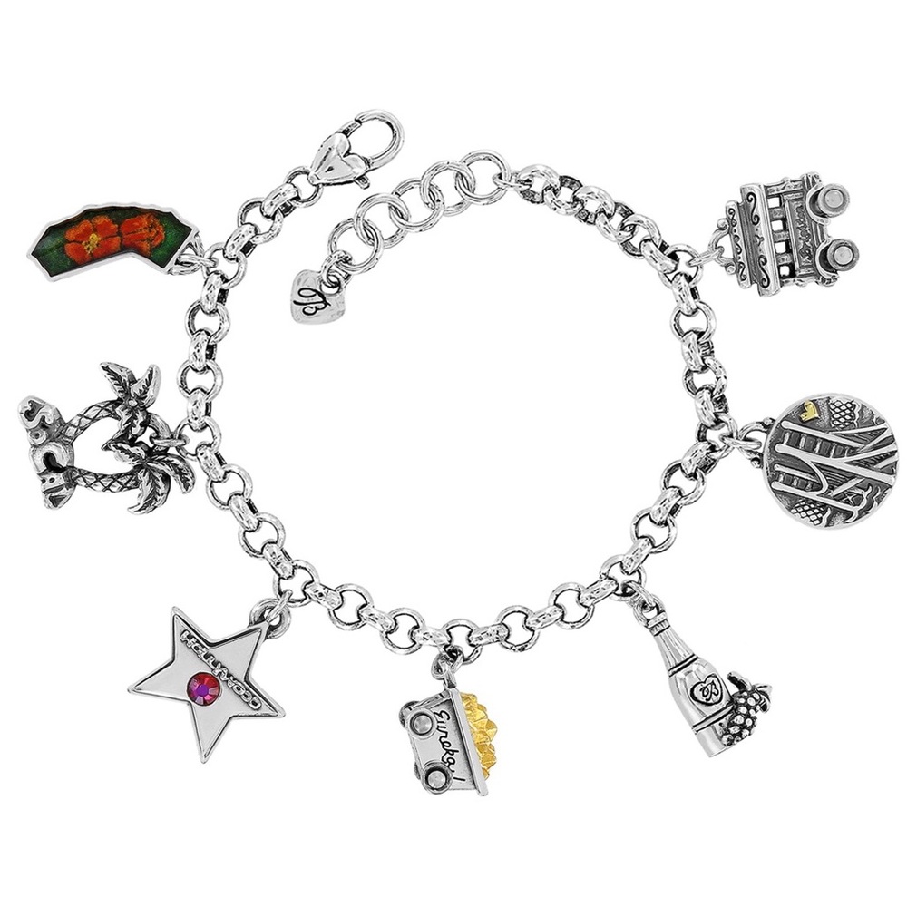 Brighton California State Charm Bracelet
